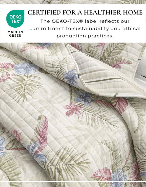 Load image into Gallery viewer, Floral Printed Cotton Quilt Set - Mendocino Collection
