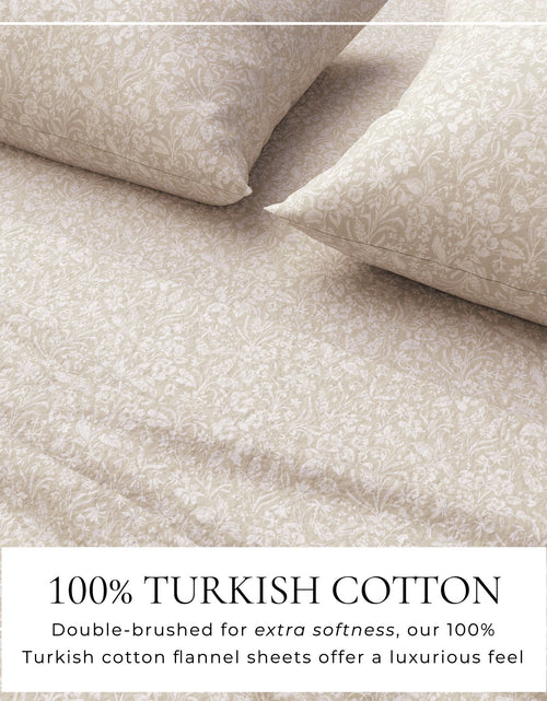 Load image into Gallery viewer, Turkish Cotton Flannel Sheet Set - Winter Floral Collection
