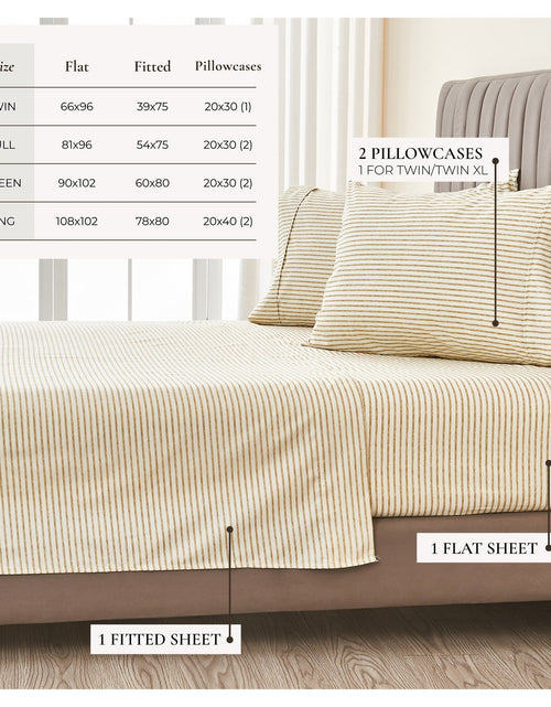 Load image into Gallery viewer, Striped Sheet Set - Evette Collection
