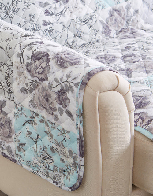 Load image into Gallery viewer, Reversible Floral Patchwork Furniture Protector - Maribel Collection
