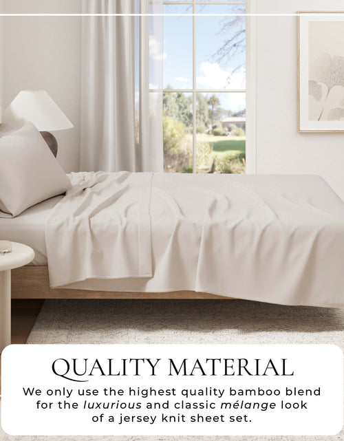 Load image into Gallery viewer, Viscose from Bamboo &amp; Cotton Blend Jersey Knit Sheets

