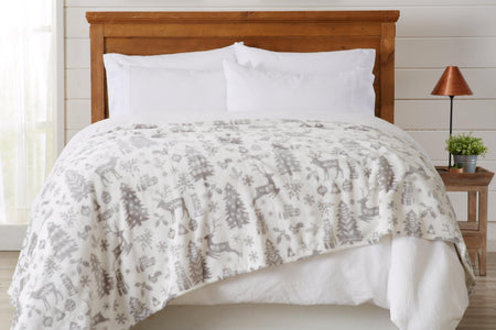 Velvet Throw Blanket - Pearl Collection