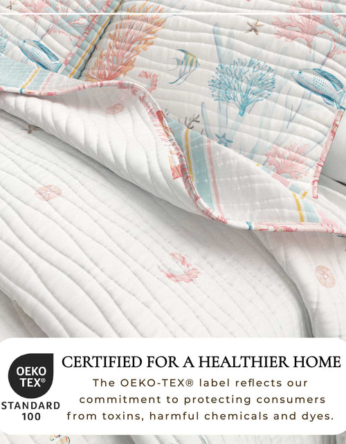 Load image into Gallery viewer, Coastal Coral Reef Quilt Set - Caymen Collection
