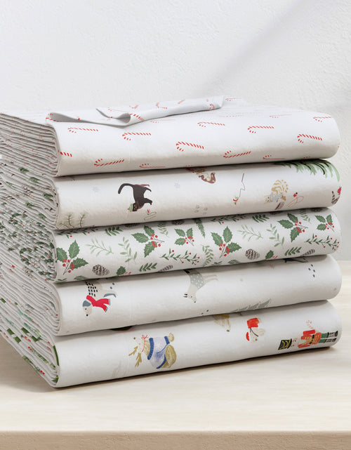 Load image into Gallery viewer, Turkish Cotton Christmas Flannel Sheet Set - Whittaker Collection
