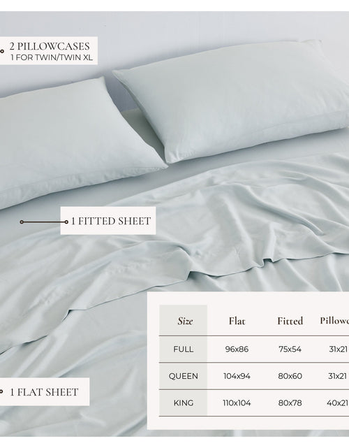 Load image into Gallery viewer, TENCEL™ Lyocell &amp; Linen Blend Sheet Set - Magdalena Collection
