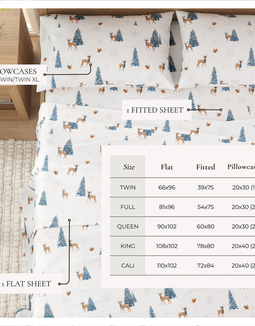 Load image into Gallery viewer, Turkish Cotton Christmas Flannel Sheet Set - Whittaker Collection

