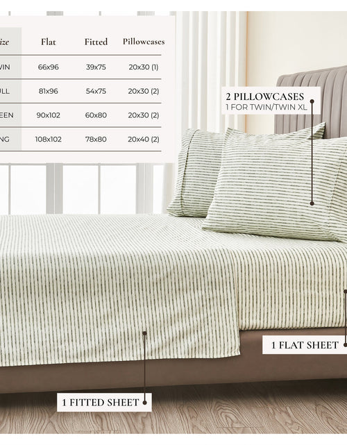 Load image into Gallery viewer, Striped Sheet Set - Evette Collection
