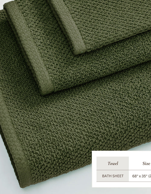 Load image into Gallery viewer, Cotton Textured Bath Towel Set - Acacia Collection
