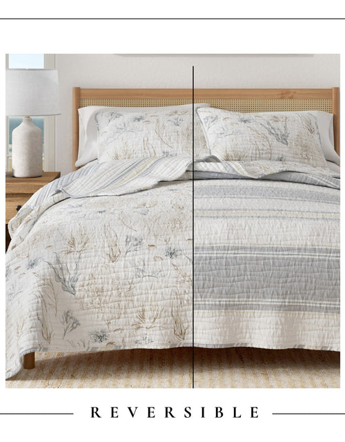 Load image into Gallery viewer, Coral Sea Maze Coastal Quilt Set - Newcomb Collection
