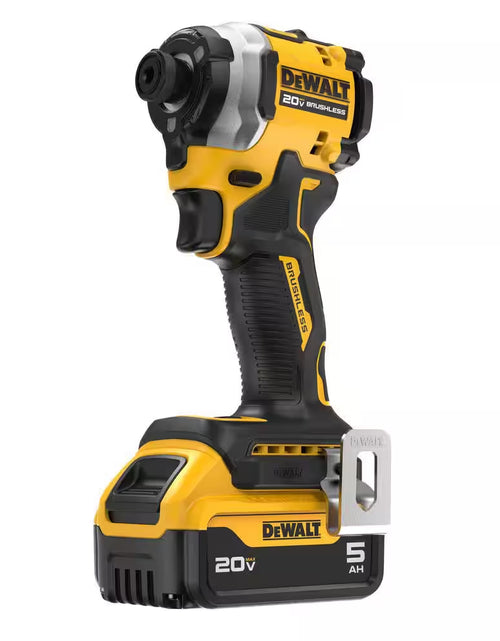 Load image into Gallery viewer, ATOMIC 20V MAX Lithium-Ion Cordless 1/4 In. Brushless Impact Driver Kit, 5 Ah Battery, Charger, and Bag
