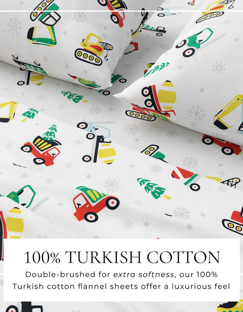 Load image into Gallery viewer, Turkish Cotton Christmas Flannel Sheet - Whittaker Collection
