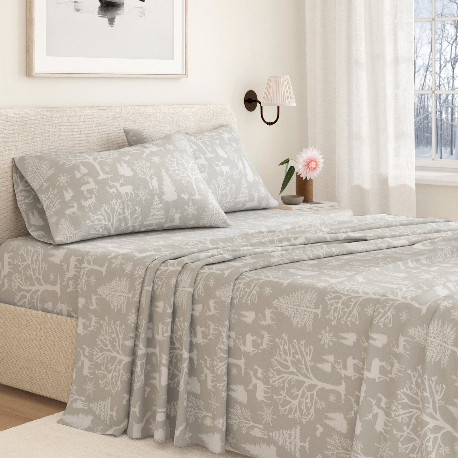 Turkish Cotton Flannel Sheet - Lakeview Collection