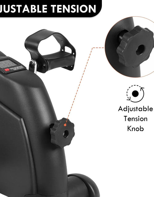 Load image into Gallery viewer, Desk Bike Pedal Exerciser, Mini Exercise Bike
