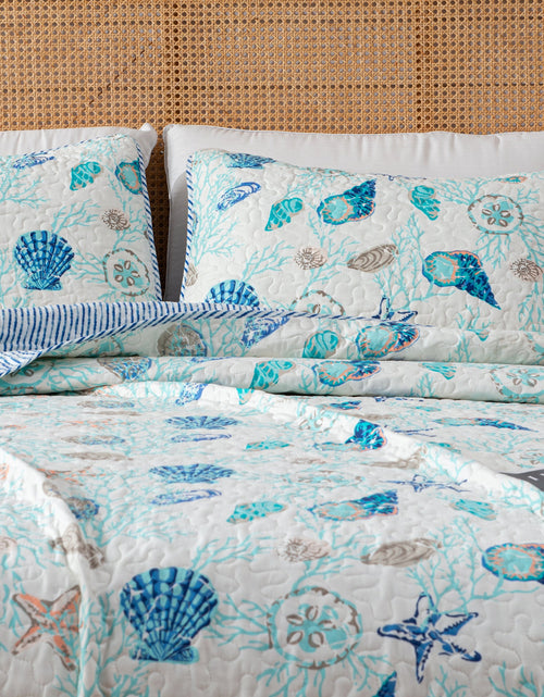 Load image into Gallery viewer, Coastal Quilt Set Bali Collection
