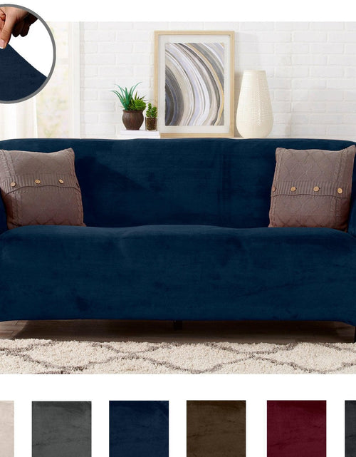 Load image into Gallery viewer, Velvet Stretch Slipcover - Gale Collection
