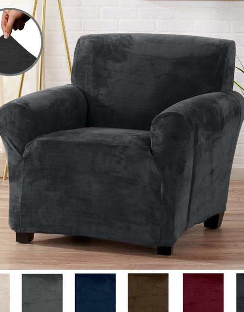 Load image into Gallery viewer, Velvet Stretch Slipcover - Gale Collection
