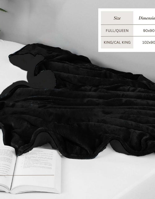 Load image into Gallery viewer, Velvet Plush Sherpa Bed Blanket - Sherpa Fleece Collection
