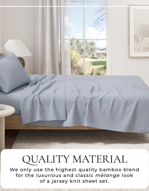 Load image into Gallery viewer, Viscose from Bamboo &amp; Cotton Blend Jersey Knit Sheets
