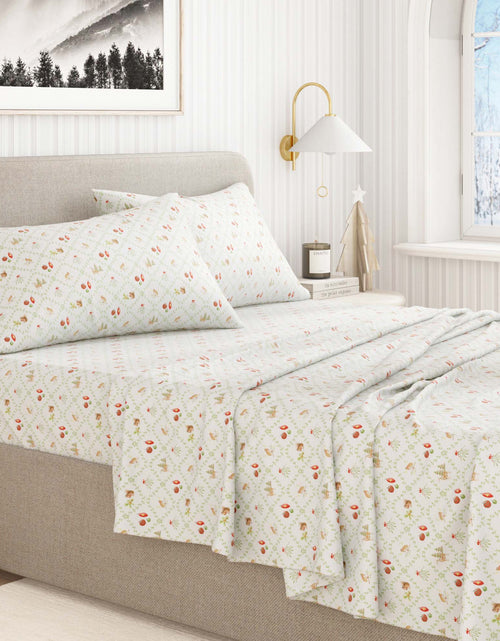 Load image into Gallery viewer, Turkish Cotton Flannel Sheet Set - Elevated Holiday Collection

