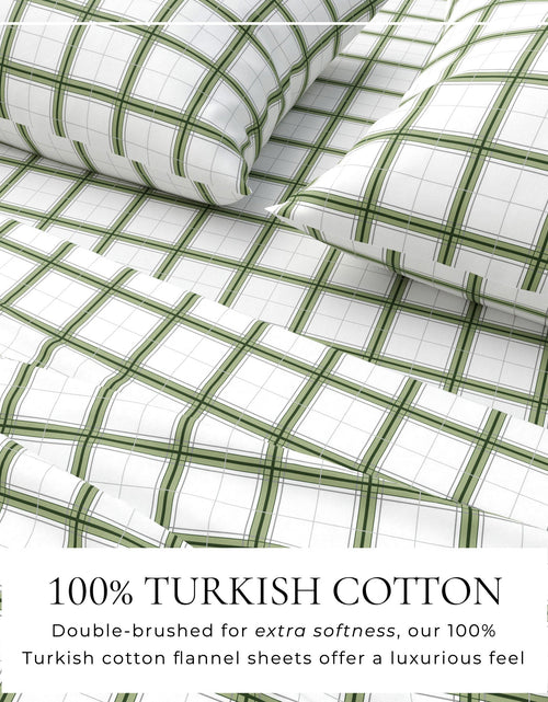 Load image into Gallery viewer, Turkish Cotton Flannel Sheet Set - Plaid &amp; Stripe Collection

