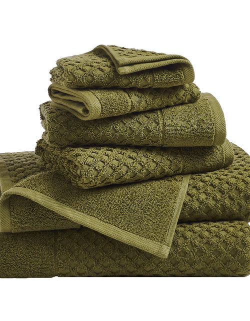 Load image into Gallery viewer, Cotton Diamond Waffle Weave Bath Towel Set - Grayson Collection
