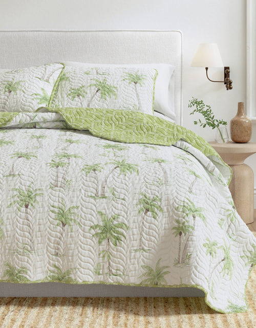 Load image into Gallery viewer, West Palm Trees Coastal Quilt Set - Coronado Collection
