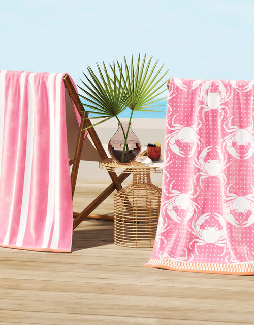 Load image into Gallery viewer, Cotton Velour Beach Towel - Maui Collection
