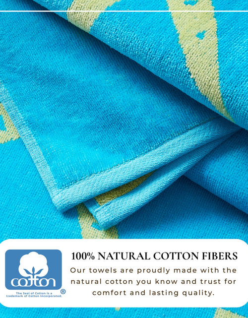 Load image into Gallery viewer, Cotton Velour Beach Towel - Maui Collection
