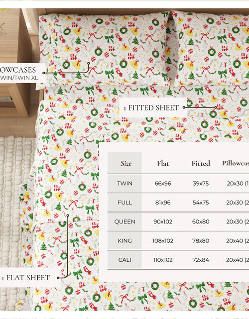 Load image into Gallery viewer, Turkish Cotton Christmas Flannel Sheet - Whittaker Collection
