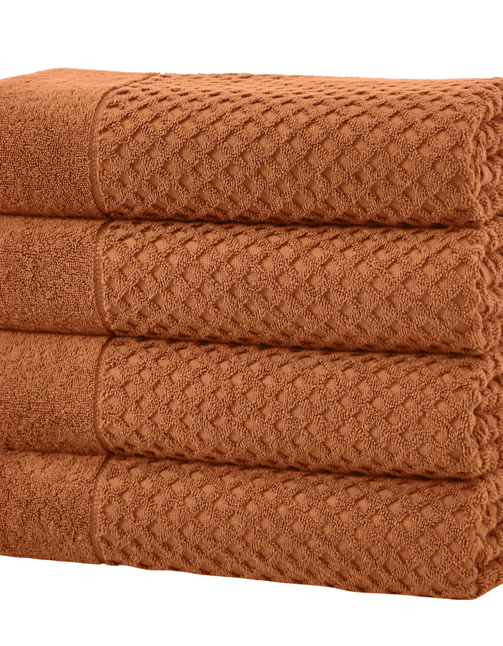 Cotton Diamond Waffle Weave Bath Towel Set - Grayson Collection