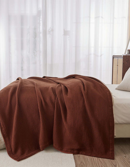 Load image into Gallery viewer, 100% Cotton Waffle Weave Blanket - Mikala Collection
