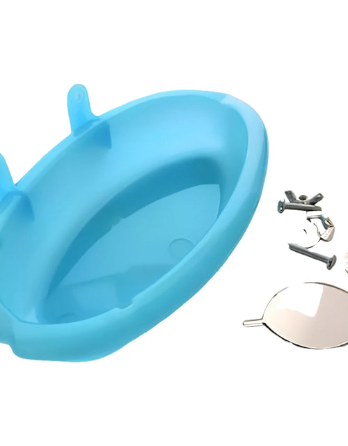 Load image into Gallery viewer, Bird Bath Tub Bowl Basin Hanging Birdbath Toy Pet Parrot Budgie Parakeet Cockatiel Cage Water Shower Food Feeder with Mirror Pet Supplies
