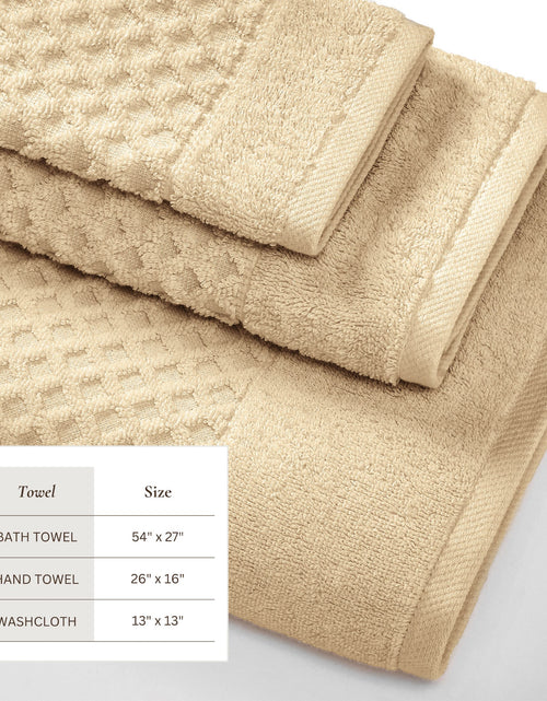 Load image into Gallery viewer, Cotton Diamond Waffle Weave Bath Towel Set - Grayson Collection
