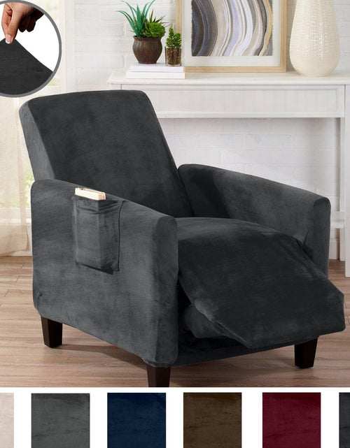 Load image into Gallery viewer, Velvet Stretch Slipcover - Gale Collection
