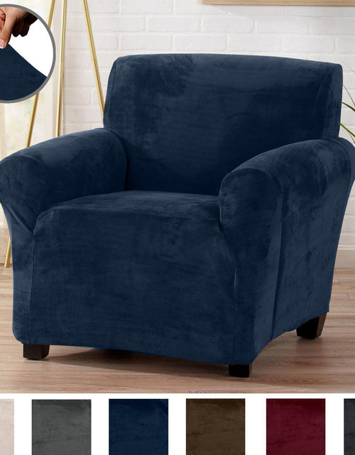 Load image into Gallery viewer, Velvet Stretch Slipcover - Gale Collection
