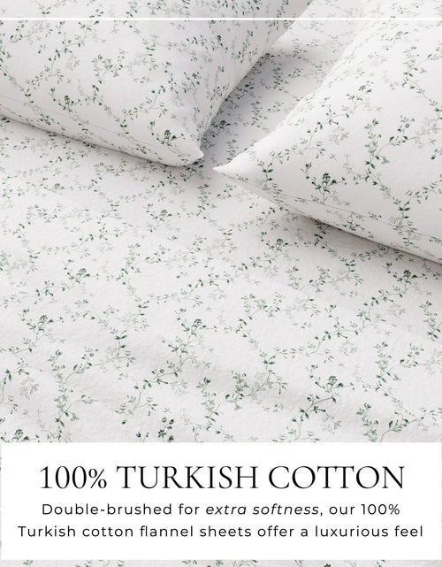 Load image into Gallery viewer, Turkish Cotton Flannel Sheet Set - Winter Floral Collection
