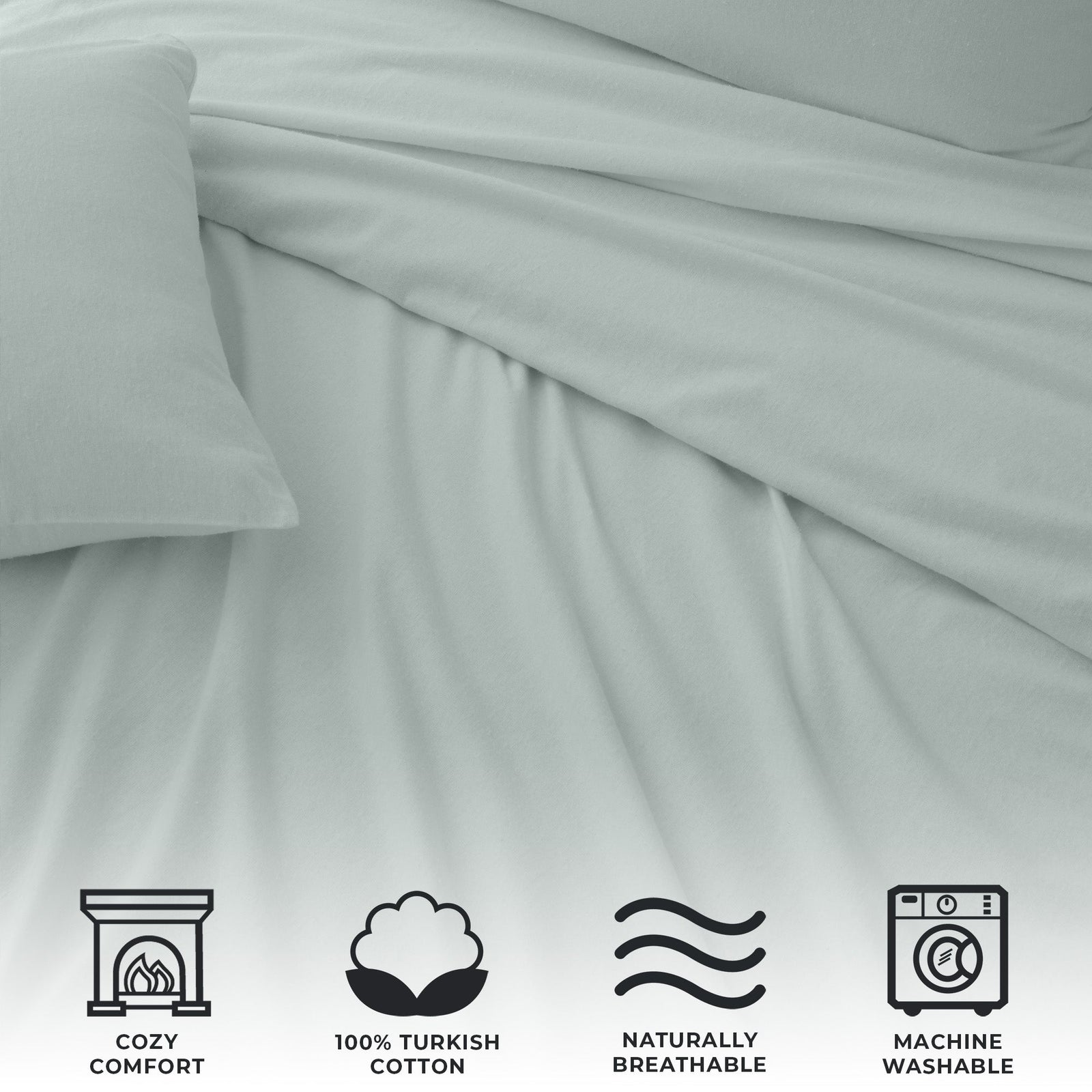 Turkish Cotton Flannel Sheet - Raye Collection