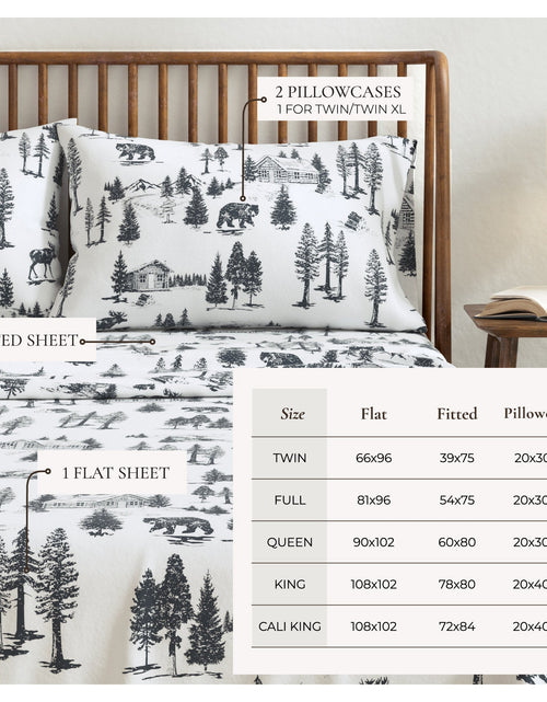 Load image into Gallery viewer, Turkish Cotton Flannel Sheet - Lakeview Collection
