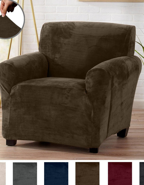Load image into Gallery viewer, Velvet Stretch Slipcover - Gale Collection
