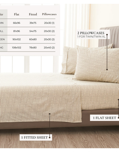 Load image into Gallery viewer, Striped Sheet Set - Evette Collection
