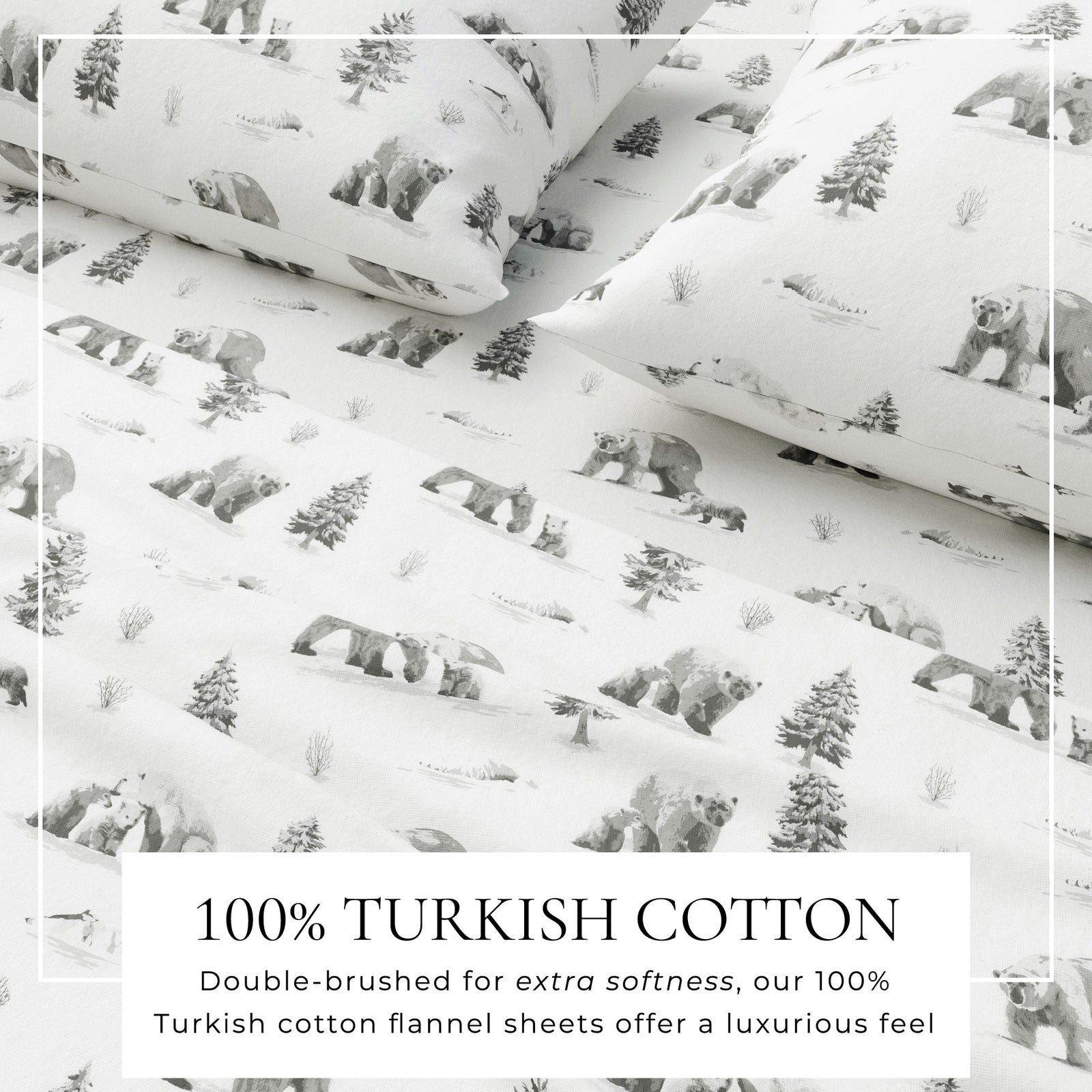 Turkish Cotton Flannel Sheet - Lakeview Collection