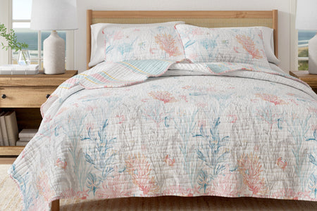 Coastal Coral Reef Quilt Set - Caymen Collection