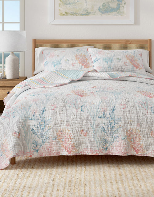 Load image into Gallery viewer, Coastal Coral Reef Quilt Set - Caymen Collection
