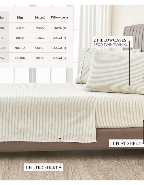 Load image into Gallery viewer, Striped Sheet Set - Evette Collection
