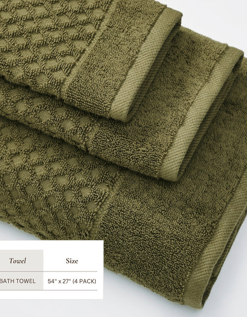 Load image into Gallery viewer, Cotton Diamond Waffle Weave Bath Towel Set - Grayson Collection
