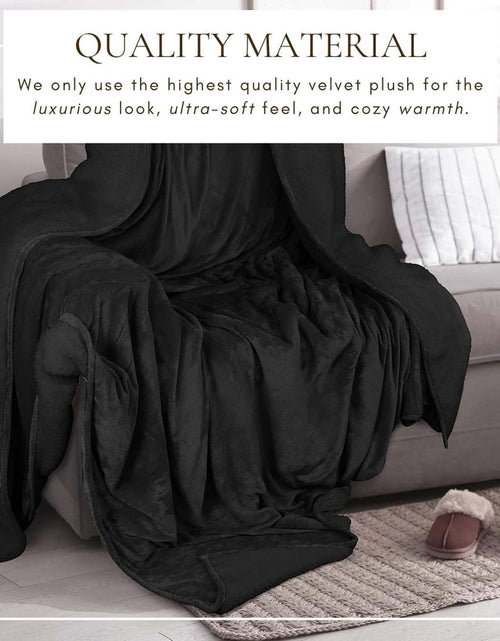 Load image into Gallery viewer, Velvet Plush Sherpa Bed Blanket - Sherpa Fleece Collection
