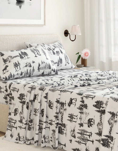 Load image into Gallery viewer, Turkish Cotton Flannel Sheet - Lakeview Collection
