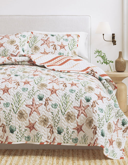 Load image into Gallery viewer, Castaway Coastal Quilt Set
