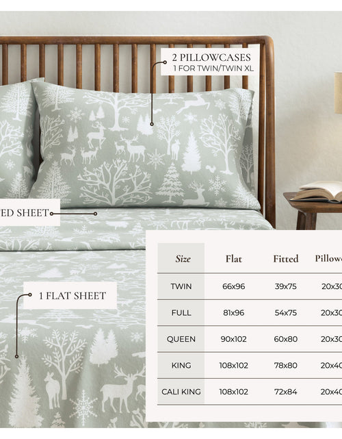 Load image into Gallery viewer, Turkish Cotton Flannel Sheet - Lakeview Collection
