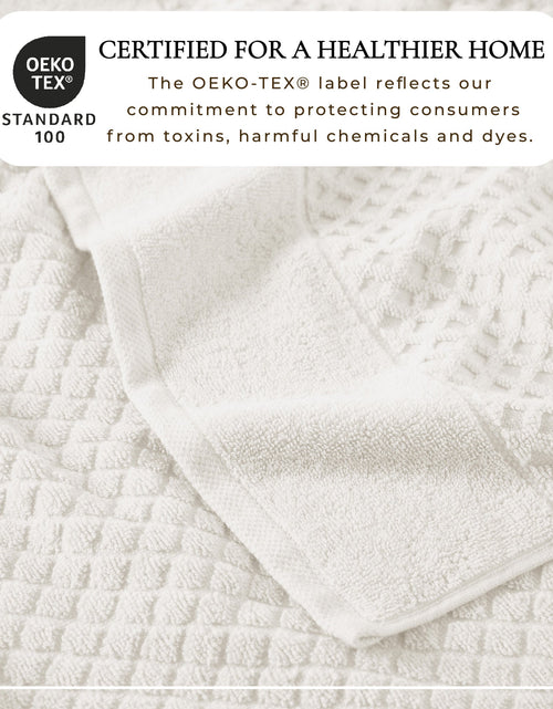 Load image into Gallery viewer, Cotton Diamond Waffle Weave Bath Towel Set - Grayson Collection
